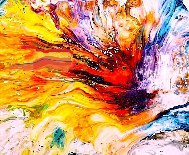 Sunfire Blossom - abstract artwork by Chris Broussard